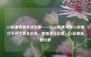 135彩票警惕非法彩票——以135彩票为例135彩票打不开了黄金价格，警惕非法彩票，135彩票案例分析，警惕非法彩票，以135彩票为例的案例分析与警示