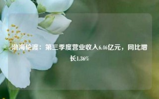 渤海轮渡：第三季度营业收入6.46亿元，同比增长1.36%