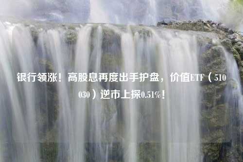 银行领涨！高股息再度出手护盘，价值ETF（510030）逆市上探0.51%！