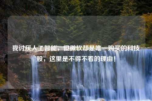 我讨厌人工智能，但微软却是唯一购买的科技股，这里是不得不看的理由！