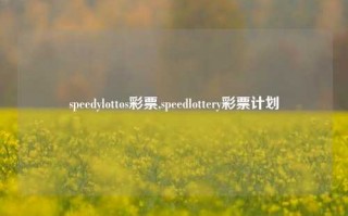 speedylottos彩票,speedlottery彩票计划