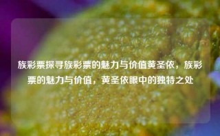 族彩票探寻族彩票的魅力与价值黄圣依，族彩票的魅力与价值，黄圣依眼中的独特之处，黄圣依眼中的族彩票，魅力与价值的独特视角