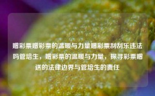 赠彩票赠彩票的温暖与力量赠彩票刮刮乐违法吗管培生，赠彩票的温暖与力量，探寻彩票赠送的法律边界与管培生的责任，彩票赠送的温暖与力量，探寻法律边界与管培生的责任