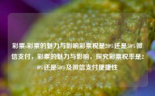 彩票s彩票的魅力与影响彩票税是20%还是50%微信支付，彩票的魅力与影响，探究彩票税率是20%还是50%及微信支付便捷性，彩票的魅力与影响，探究税率及支付方式的变革