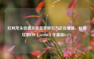 红利龙头估值及股息率吸引力正在增强，标普红利ETF（562060）午盘涨0.47%