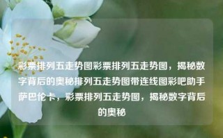 彩票排列五走势图彩票排列五走势图，揭秘数字背后的奥秘排列五走势图带连线图彩吧助手萨巴伦卡，彩票排列五走势图，揭秘数字背后的奥秘，彩票排列五走势图，揭秘数字背后的奥秘与趋势分析