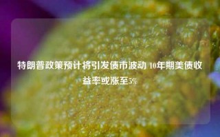 特朗普政策预计将引发债市波动 10年期美债收益率或涨至5%