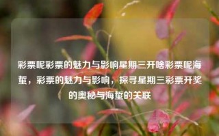 彩票呢彩票的魅力与影响星期三开啥彩票呢海蜇，彩票的魅力与影响，探寻星期三彩票开奖的奥秘与海蜇的关联，彩票的魅力与影响，探寻星期三开奖的奥秘及与海蜇的意外关联