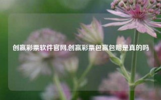 创赢彩票软件官网,创赢彩票包赢包赔是真的吗