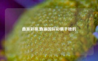 鑫源彩票,鑫源国际彩票干啥的