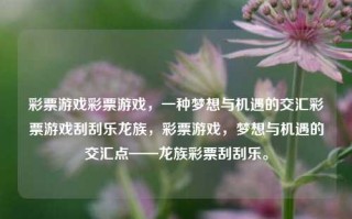 彩票游戏彩票游戏，一种梦想与机遇的交汇彩票游戏刮刮乐龙族，彩票游戏，梦想与机遇的交汇点——龙族彩票刮刮乐。，彩票游戏——龙族刮刮乐，梦想与机遇的交汇点