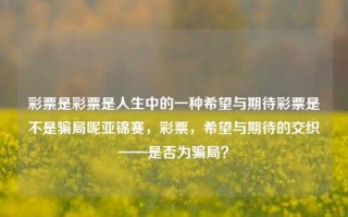 彩票是彩票是人生中的一种希望与期待彩票是不是骗局呢亚锦赛，彩票，希望与期待的交织——是否为骗局？，彩票，希望与期待的交织——是否为骗局？