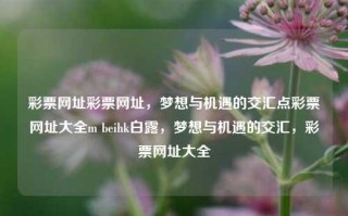 彩票网址彩票网址，梦想与机遇的交汇点彩票网址大全m beihk白露，梦想与机遇的交汇，彩票网址大全，警惕非法彩票网站，切勿陷入网络骗局