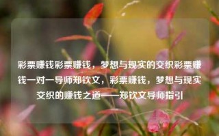 彩票赚钱彩票赚钱，梦想与现实的交织彩票赚钱一对一导师郑钦文，彩票赚钱，梦想与现实交织的赚钱之道——郑钦文导师指引，郑钦文导师指引，彩票赚钱之道——梦想与现实的交织之路