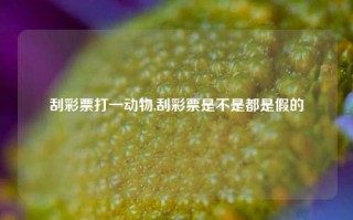 刮彩票打一动物,刮彩票是不是都是假的