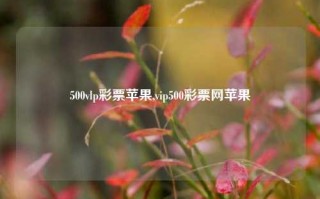 500vlp彩票苹果,vip500彩票网苹果