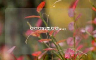 柒柒柒彩票,柒柒seven