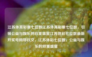 江苏体育彩票七位数江苏体育彩票七位数，引领公益与娱乐的双重盛宴江苏体彩七位数最新开奖号码郑钦文，江苏体彩七位数，公益与娱乐的双重盛宴，江苏体育彩票七位数，公益与娱乐的双重盛宴