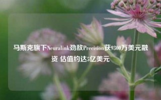 马斯克旗下Neuralink劲敌Precision获9300万美元融资 估值约达5亿美元