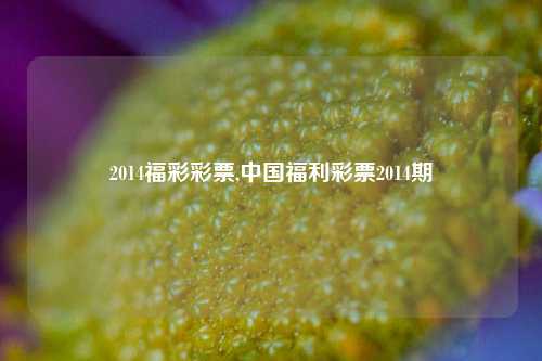 2014福彩彩票,中国福利彩票2014期-第1张图片-彩票联盟