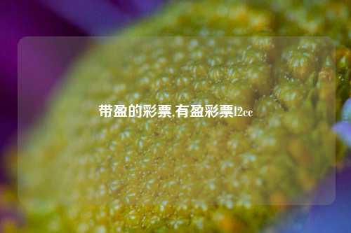 带盈的彩票,有盈彩票l2cc-第1张图片-彩票联盟