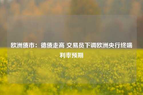 欧洲债市：德债走高 交易员下调欧洲央行终端利率预期-第1张图片-彩票联盟