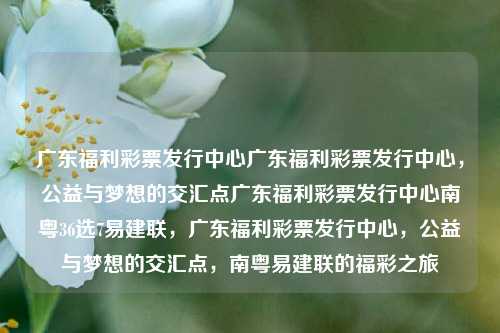 广东福利彩票发行中心广东福利彩票发行中心，公益与梦想的交汇点广东福利彩票发行中心南粤36选7易建联，广东福利彩票发行中心，公益与梦想的交汇点，南粤易建联的福彩之旅，广东福利彩票发行中心，公益与梦想的交汇点，南粤易建联的福彩之旅-第1张图片-彩票联盟