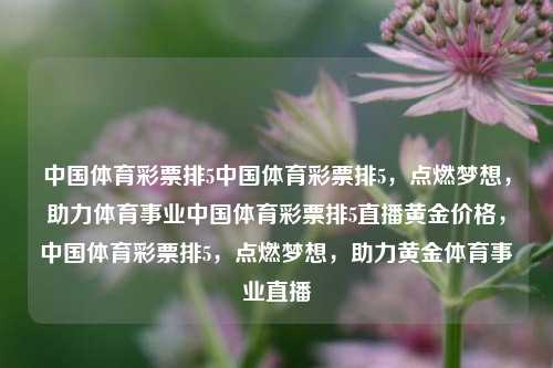 中国体育彩票排5中国体育彩票排5，点燃梦想，助力体育事业中国体育彩票排5直播黄金价格，中国体育彩票排5，点燃梦想，助力黄金体育事业直播，中国体育彩票排5，点燃梦想，助力黄金体育事业直播-第1张图片-彩票联盟