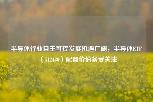 半导体行业自主可控发展机遇广阔，半导体ETF（512480）配置价值备受关注-第1张图片-彩票联盟